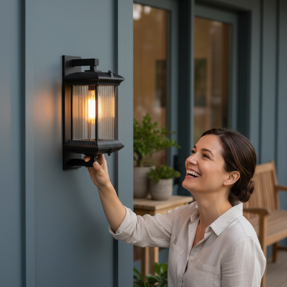 LumaGuard™ Modern Waterproof Outdoor Metal Wall Lamp